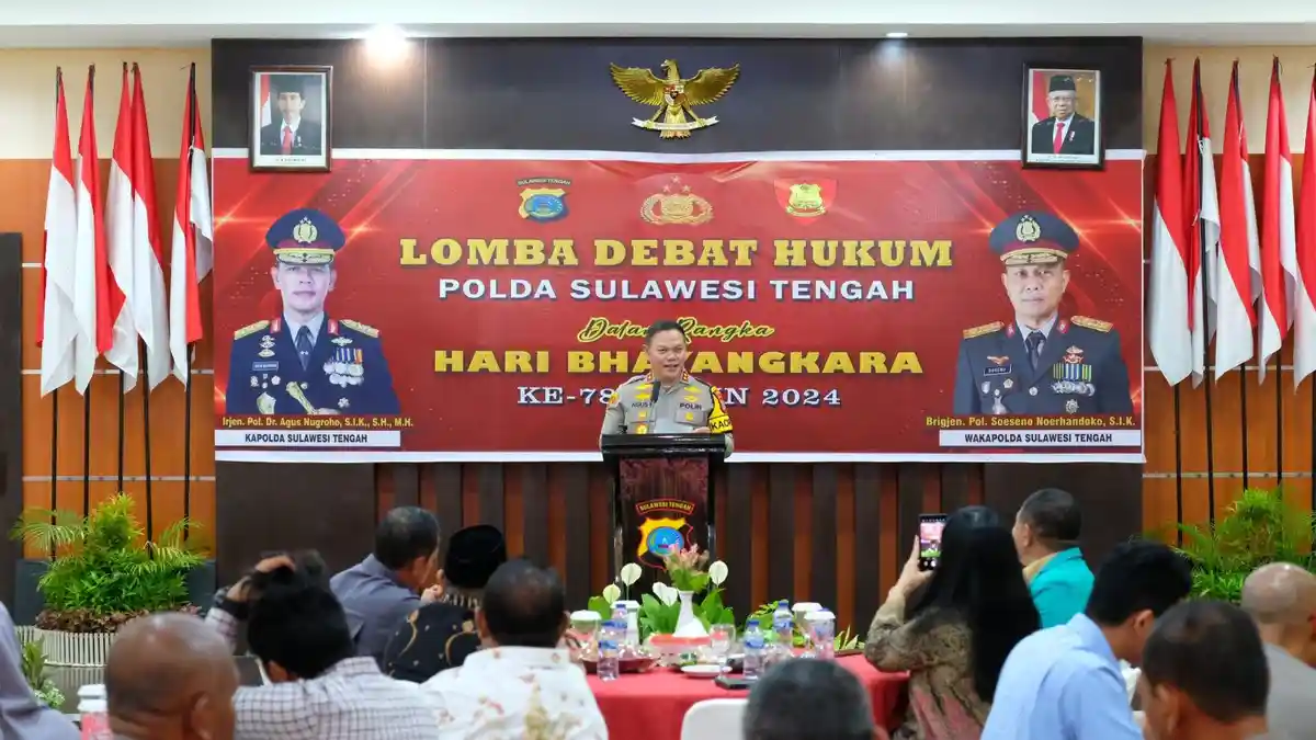 Polda Sulteng Gelar Lomba Debat Hukum, Total Hadiah Capai Rp 29 Juta
