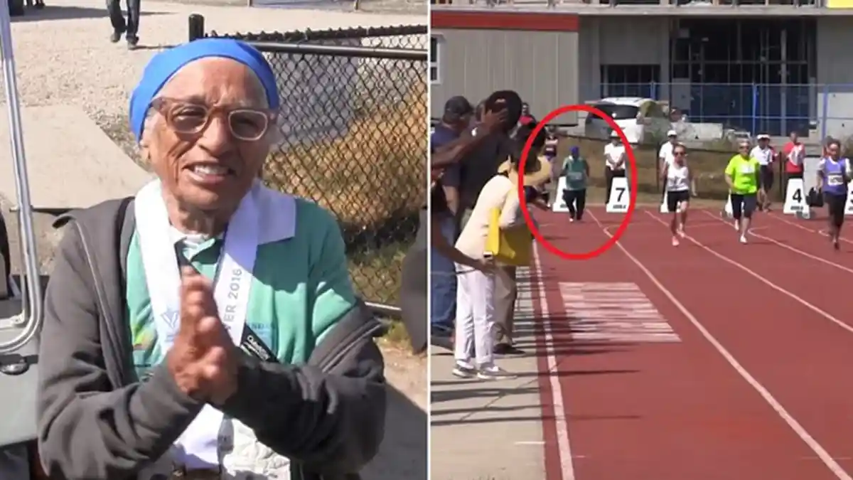 Keren! Nenek 101 Tahun Bisa Raih Medali Emas untuk Lomba Lari 'Sprint' 100 Meter!