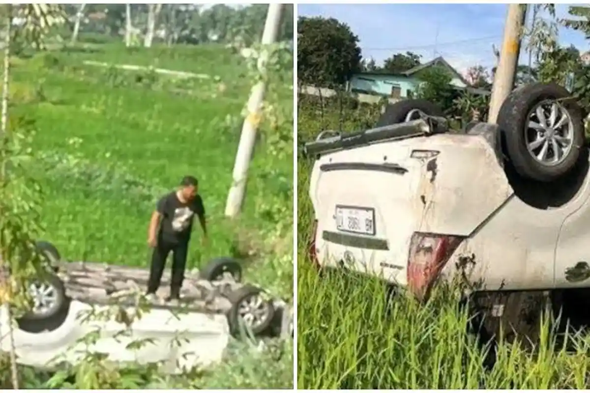 Kecelakaan Maut, Seorang Pelajar Tewas, Motor Korban Tertabrak Mobil saat di Tikungan