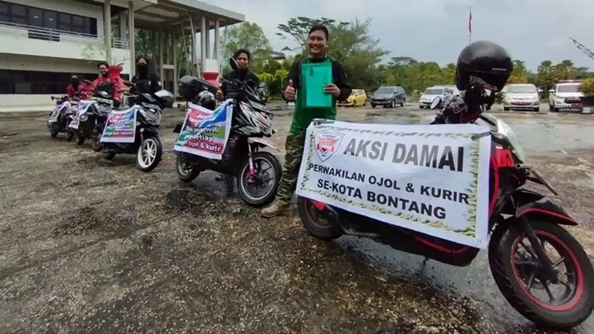 Driver Ojek Online di Bontang Protes Tak Dapat Jatah Kupon BBM Gratis