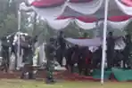 Mahfud Md Inspektur Pemakaman Sudi Silalahi di TMP Kalibata