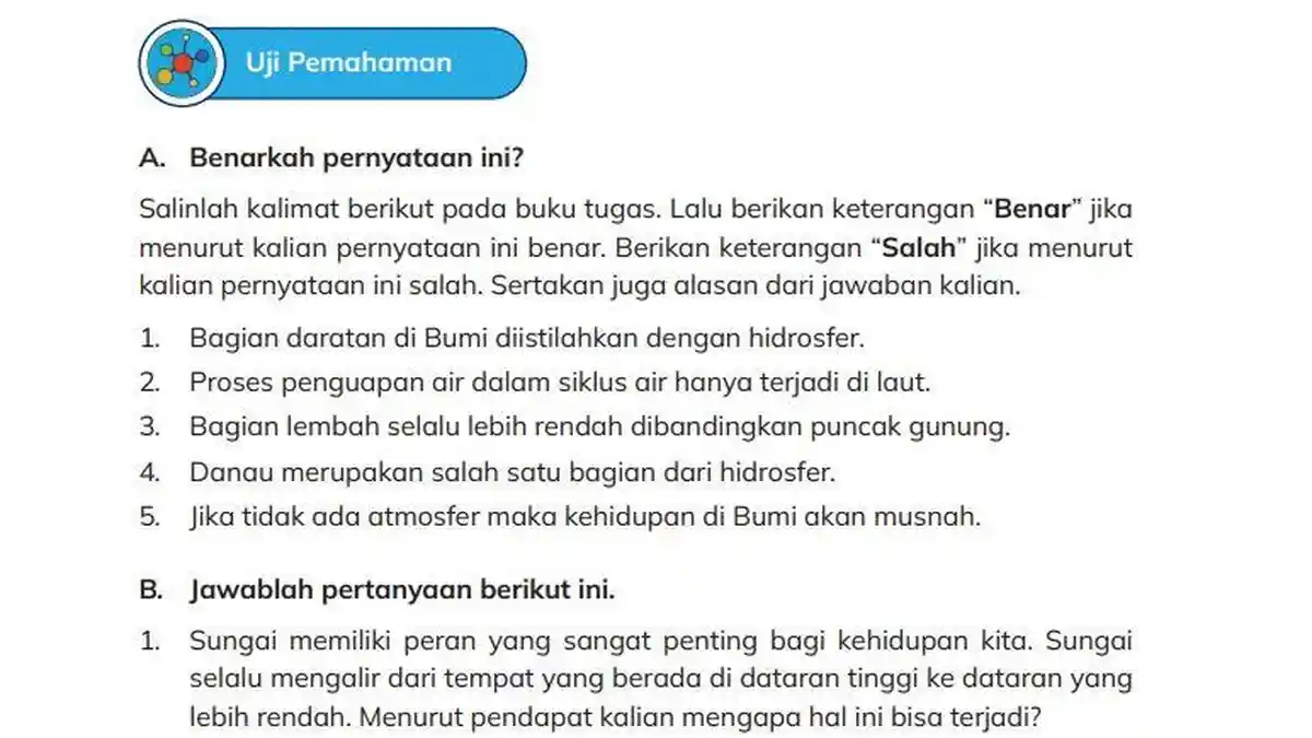 Kunci Jawaban IPAS Kelas 5 Halaman 128 Kurikulum Merdeka: Uji Pemahaman