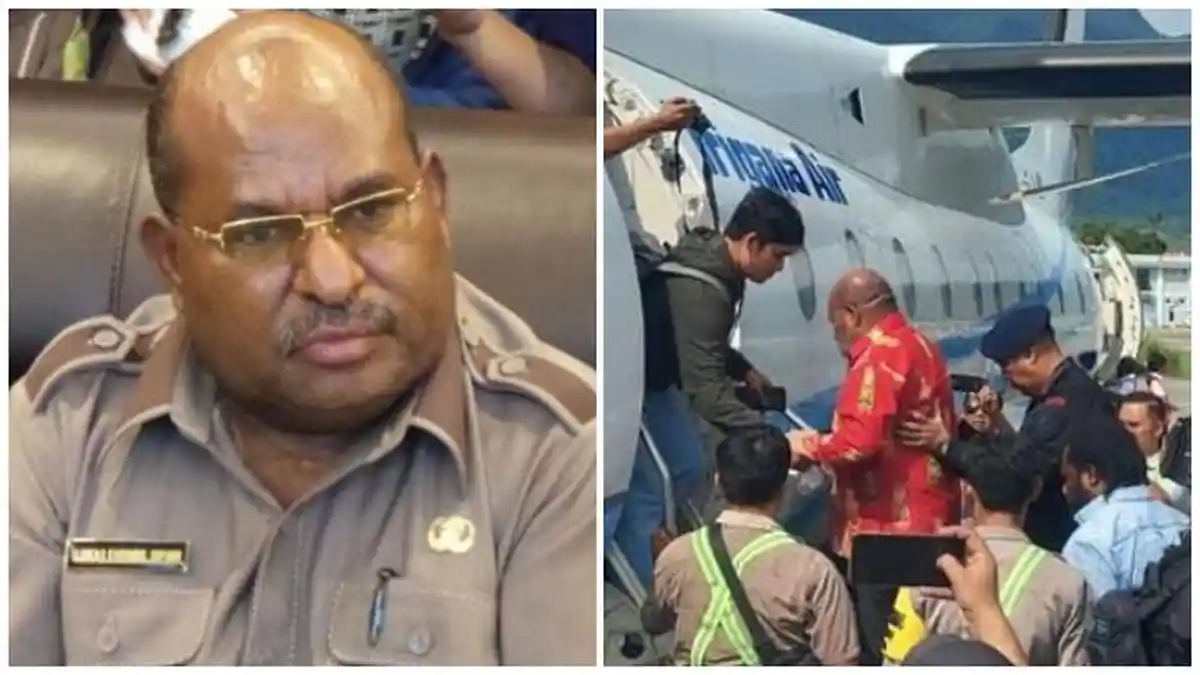 Bentrokan di Bandara Sentani Pecah Setelah Lukas Enembe Dibawa KPK, Pendukung Gubernur Rela Mati