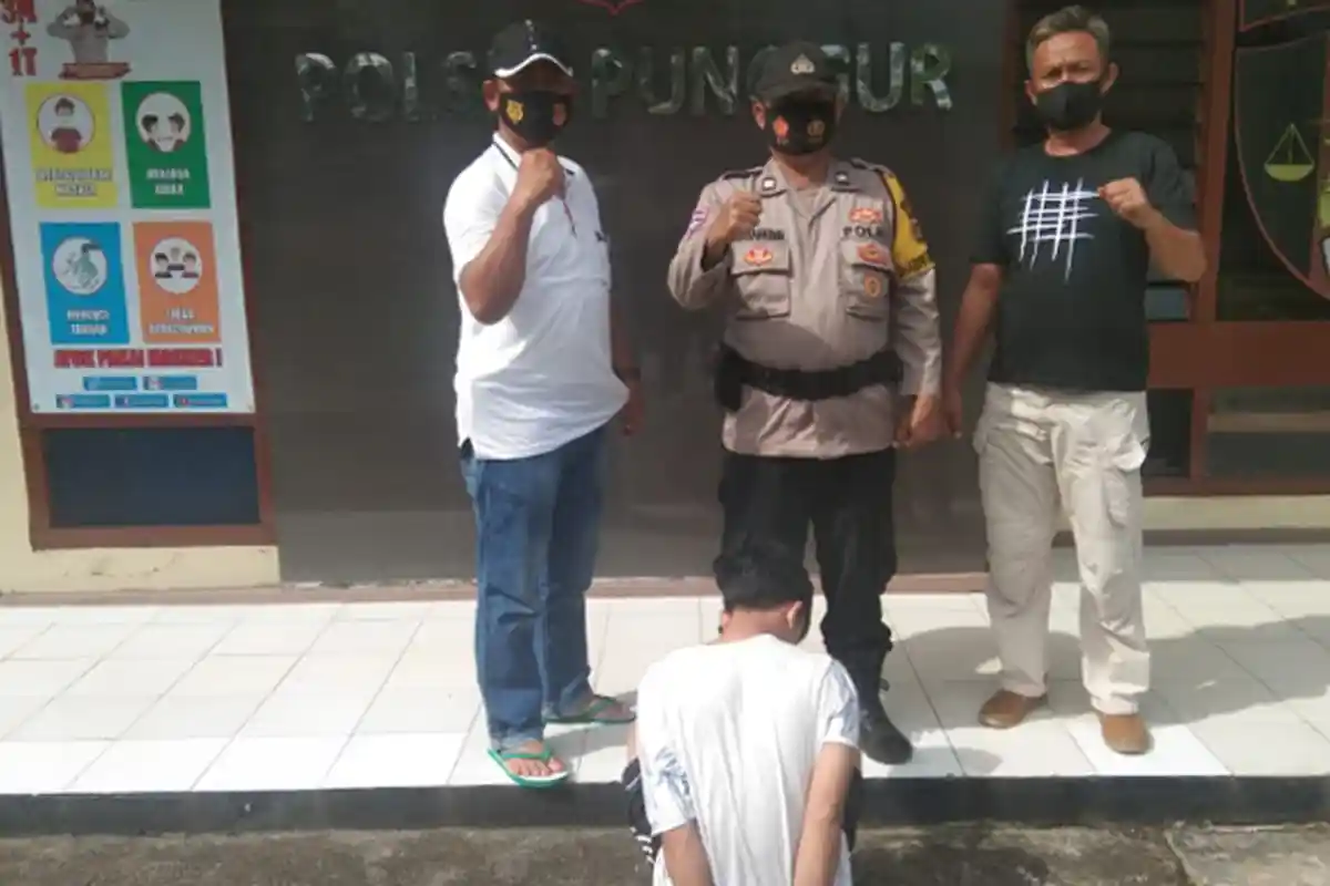 Asik Tenggak Miras di Lapo Tuak, Buron Pencurian di Lampung Tengah Diciduk Polisi