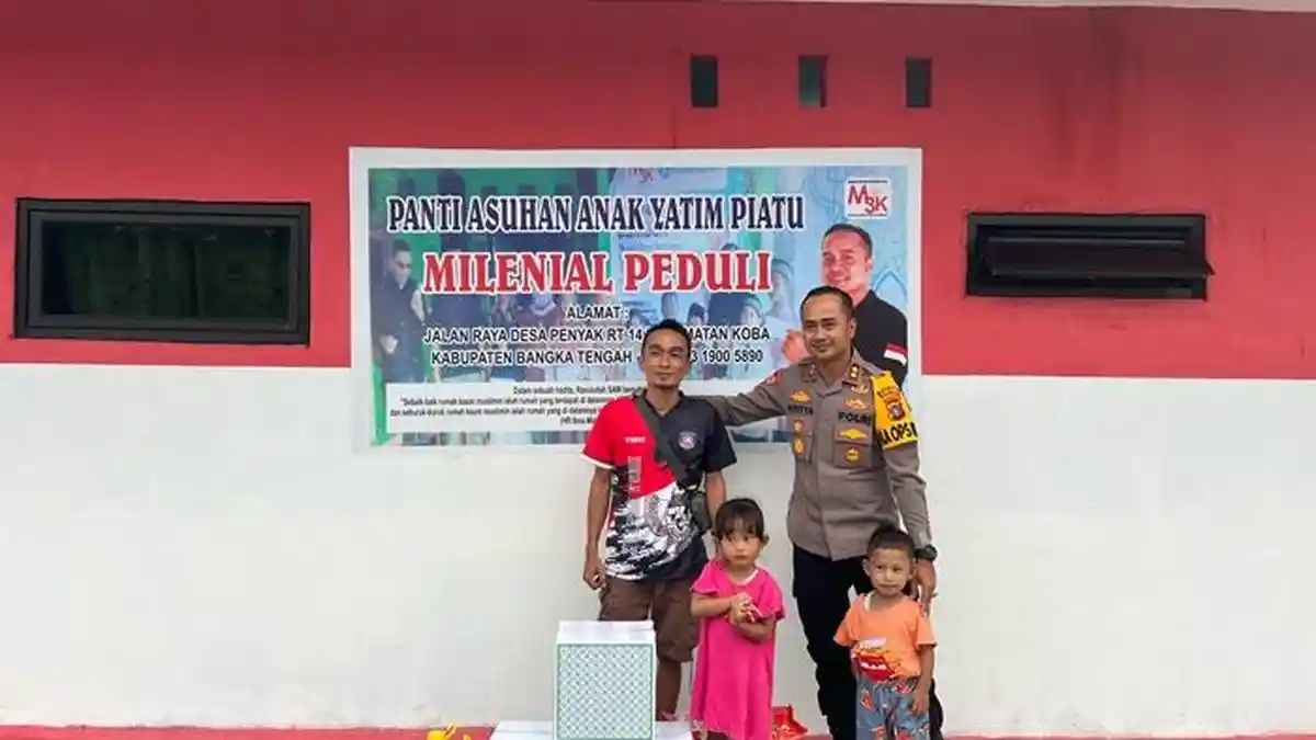 Polres Bangka Tengah Rutin Patroli di Pasar Ramadan