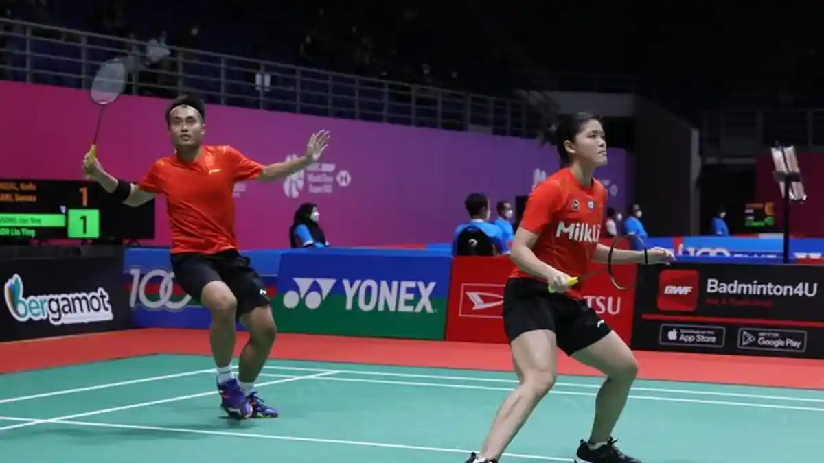 Hasil Singapore Open 2022: Susah Payah Menangi Perang Saudara, Hafiz/Serena Amankan Tiket 16 Besar