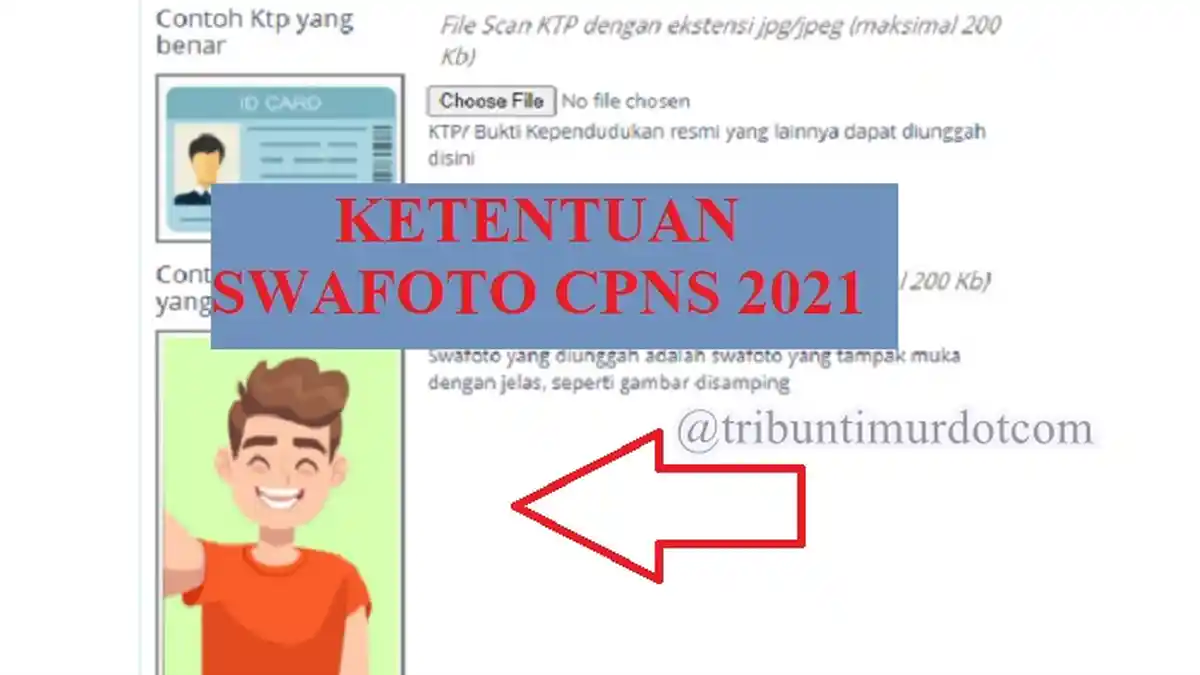 Ini Contoh Swafoto yang Benar untuk Daftar CPNS 2021, Beda dengan CPNS 2019