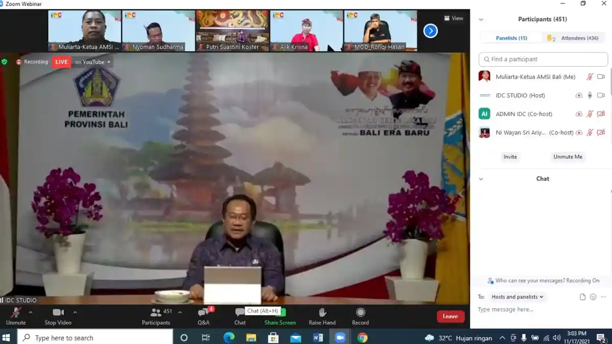 Road to IDC Sesi Bali; IKM dan UMKM Bali Seperti Lilin di Tengah Pandemi