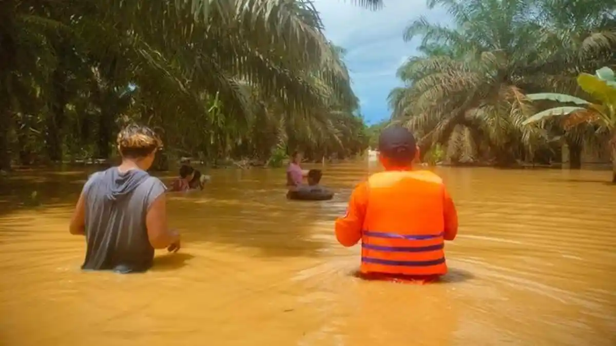 Banjir Kembali Rendam Puluhan Rumah Warga di Sepaku PPU