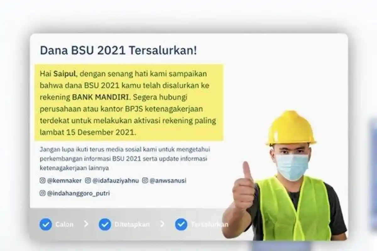 BLT BPJS Ketenagakerjaan Sudah Cair, Syaratnya Gampang Cukup Bawa Kartu Ini ke Bank BRI Terdekat