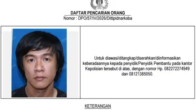 Tampang Frendry Dona, Otak Pengendali Laboratorium Vape Etomidate Kini DPO Bareskrim Polri