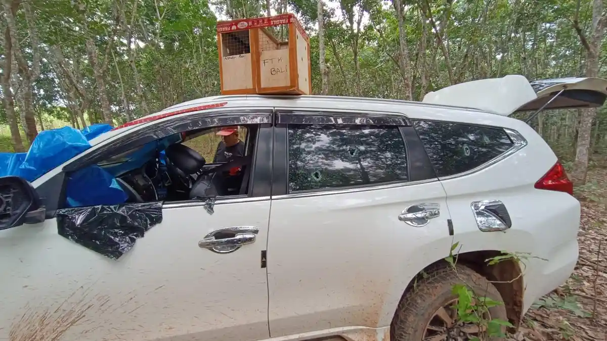 20 Mobil Tertinggal di TKP Gugurnya Polisi Way Kanan Lampung, Banyak Bekas Tembakan