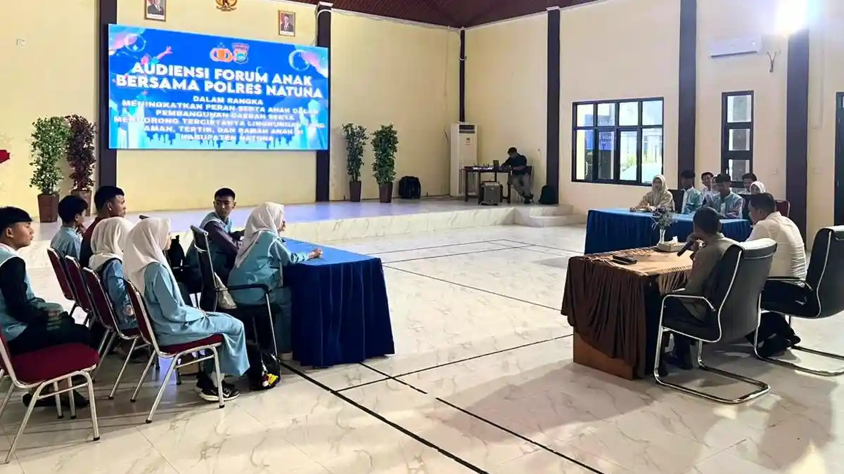 Polres Natuna Libatkan Forum Anak dalam Audiensi Perlindungan Anak dan Cegah Kenakalan Remaja
