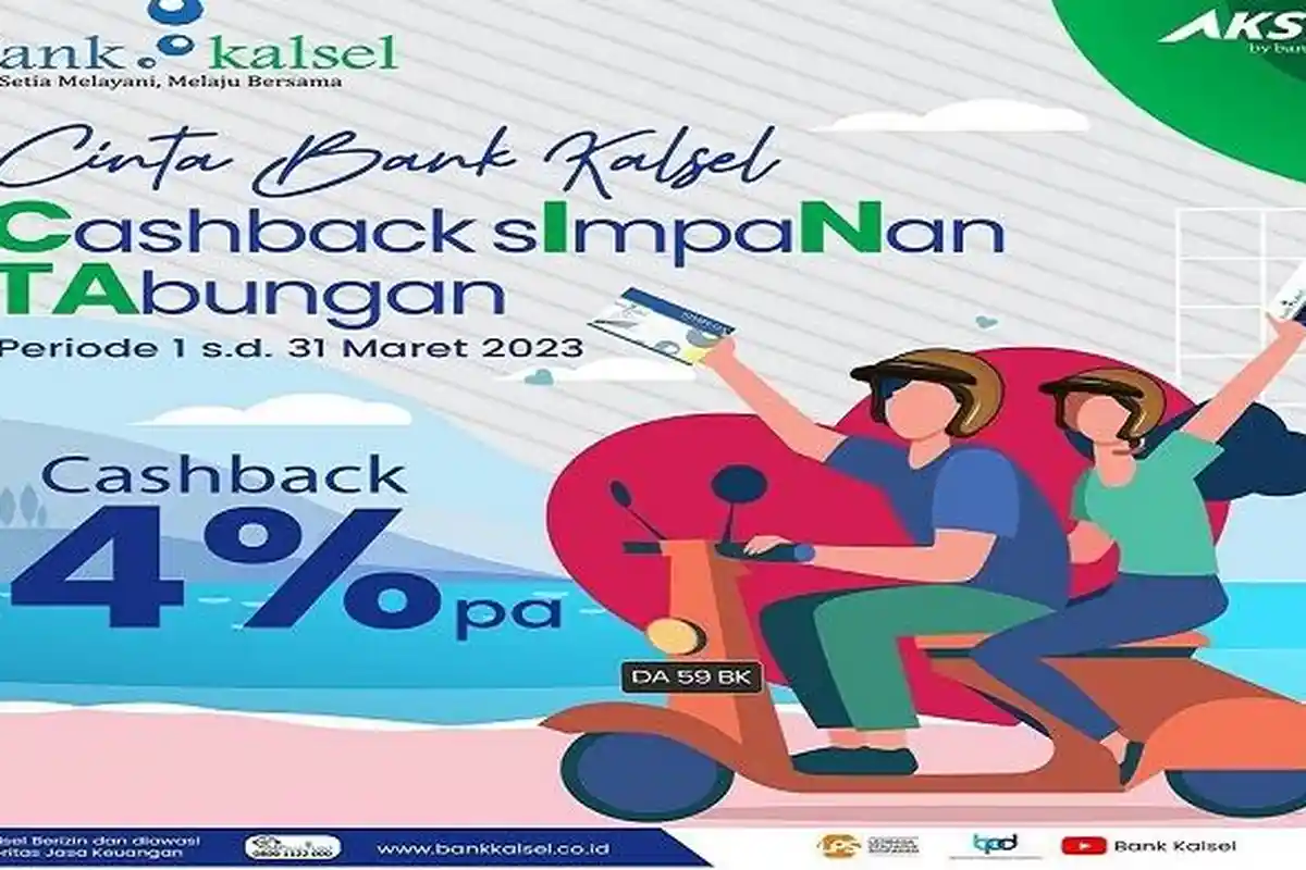 Sambut HUT ke-59, Bank Kalsel Luncurkan Promo Cashback Simpanan Sebesar 4 Persen