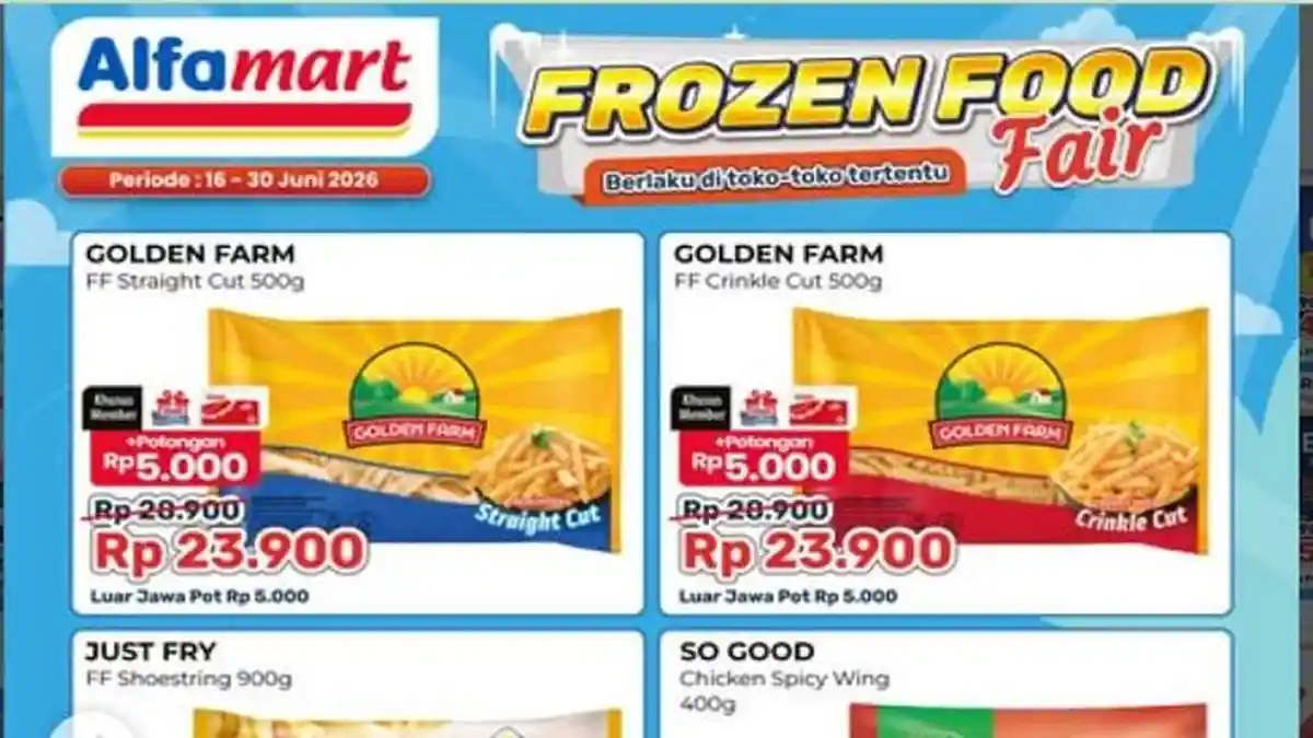 Promo Alfamart 27-30 Juni Frozen Food Fair Ada Benfarm, Fiesta, Golden Farm, So Good - Pos-kupang.com