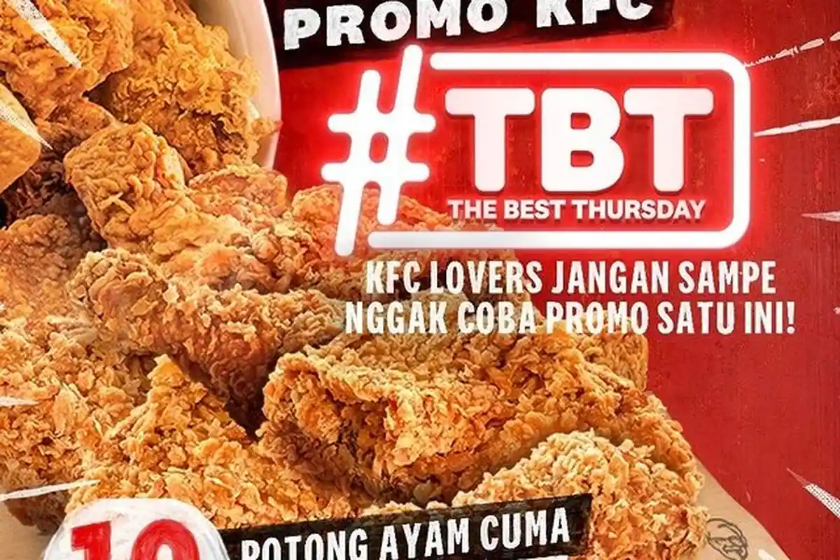 Promo KFC Hari Ini 26 Maret 2021 Ada KFC TBT The Best Thursday & Bucket Winger