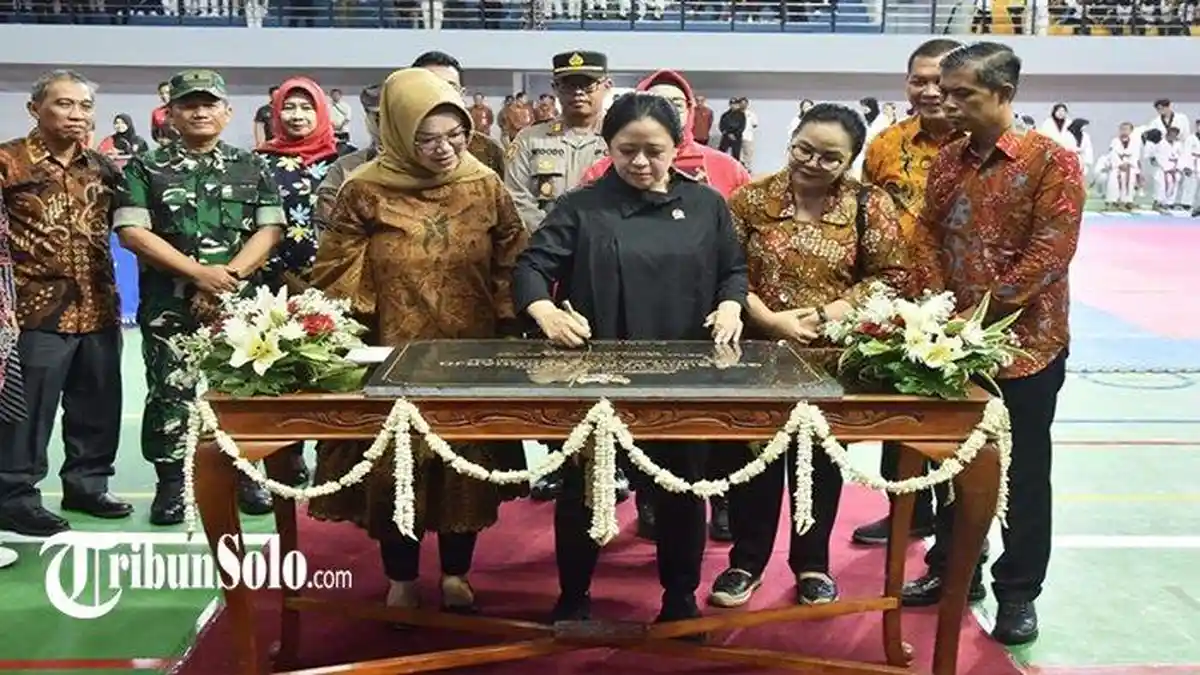 Puan Maharani Resmikan GOR Bung Karno Sukoharjo, Berharap Bisa Cetak Atlet Berprestasi