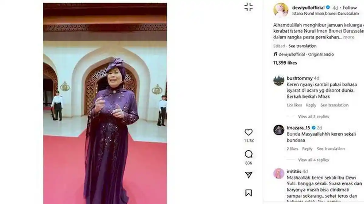 Cerita Dewi Yull, Menyanyi di Pernikahan Pangeran Abdul Mateen: Privat Banget