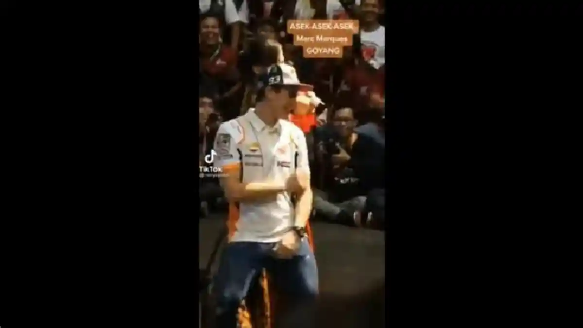 Video Pebalap MotoGP Marc Marquez Goyang Dangdut Sama Cewek Viral di Tiktok & Youtube, Ini Faktanya