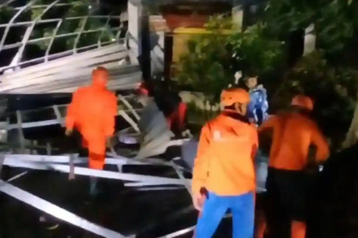 Angin Puting Beliung dan Tanah Longsor Terjang Dua Lokasi di Majalengka