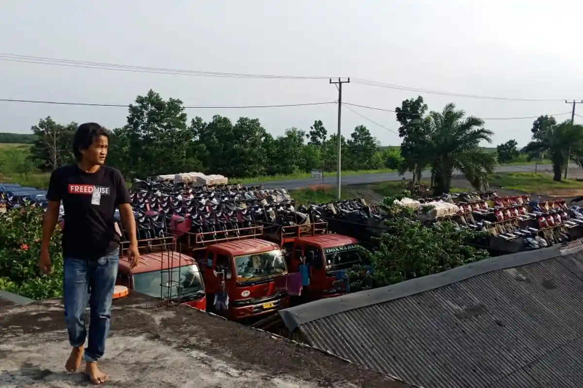 Pasca Jembatan Pematang Panggang Mesuji Amblas, Sopir Truk Ekspedisi dan Fuso Menjerit Uang Menipis!