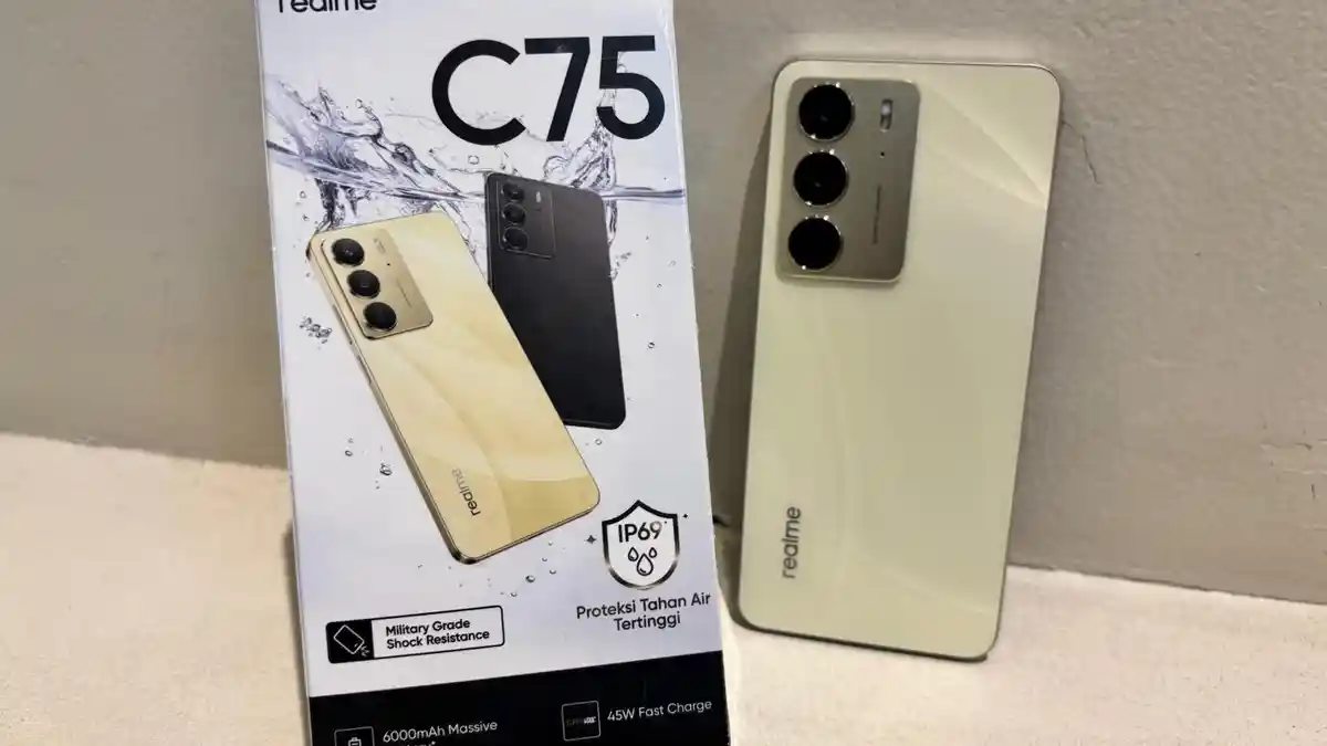 Keunggulan realme C75: HP Dua Jutaan Tahan Air dan Banting untuk Pengguna Aktif