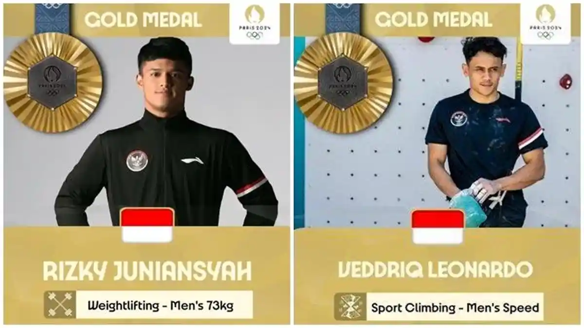 Perolehan Medali Olimpiade Paris 2024, Indonesia Sudah 2 Medali Emas, Peringkat Naik Drastis