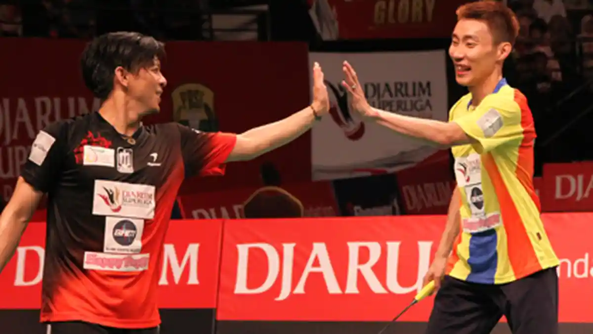Lee Chong Wei dan Ariel Noah Berpasangan di Djarum Superliga 2014