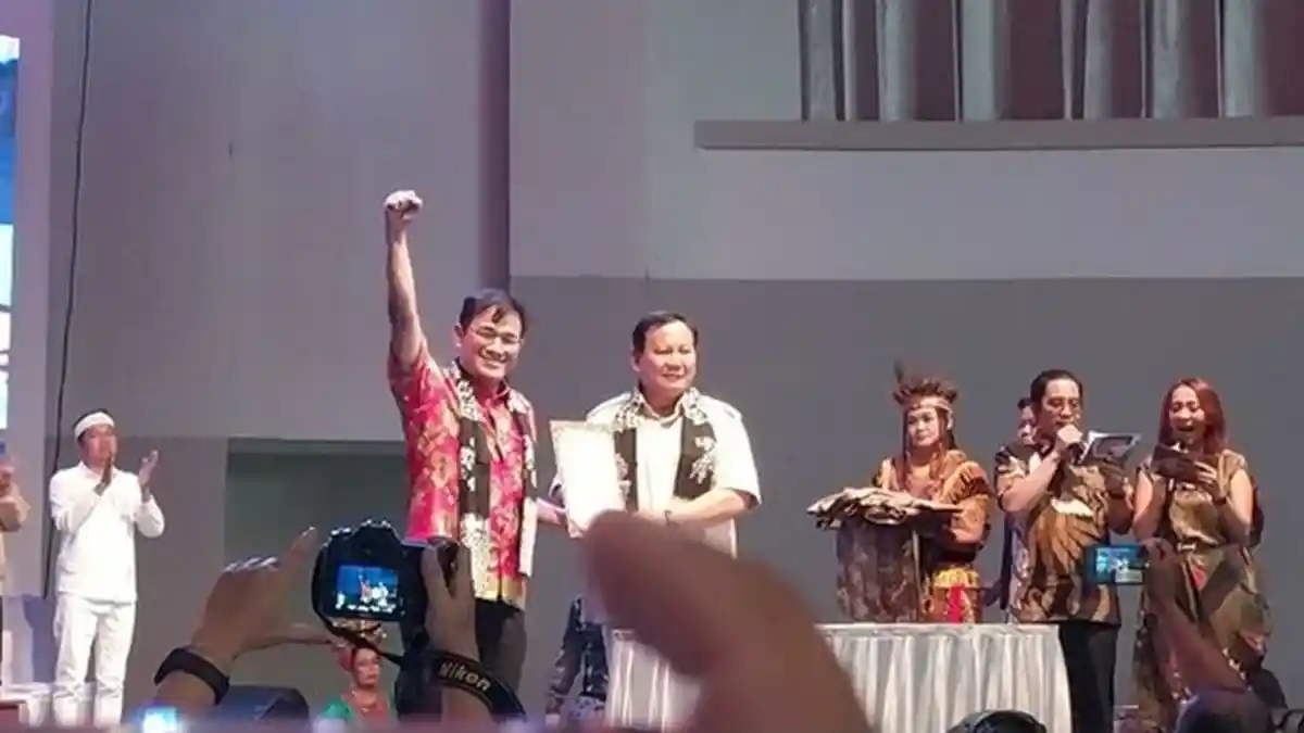 Budiman Sujatmiko Deklarasi Relawan Prabu bersama Prabowo Subianto, Siap Disanksi PDIP