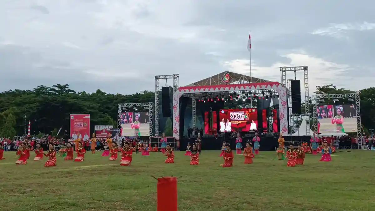 Pembukaan Porprov Sulut 2022 di Bolmong Berlangsung Meriah