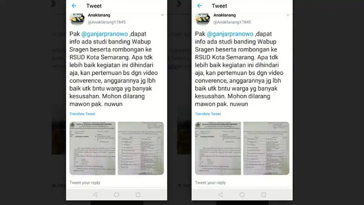 Beredar Surat Studi Banding Wabup Sragen Ke RSUD Kota Semarang, Kini Dibatalkan Bupati