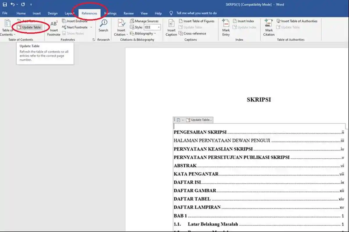 Cara Membuat Daftar Isi Secara Otomatis di Microsoft Word, Tak Perlu Bikin Manual