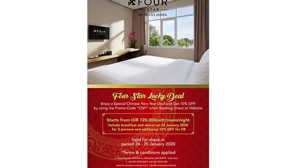 Four Star by Trans Hotel Mempersembahkan Four Star Lucky Deal