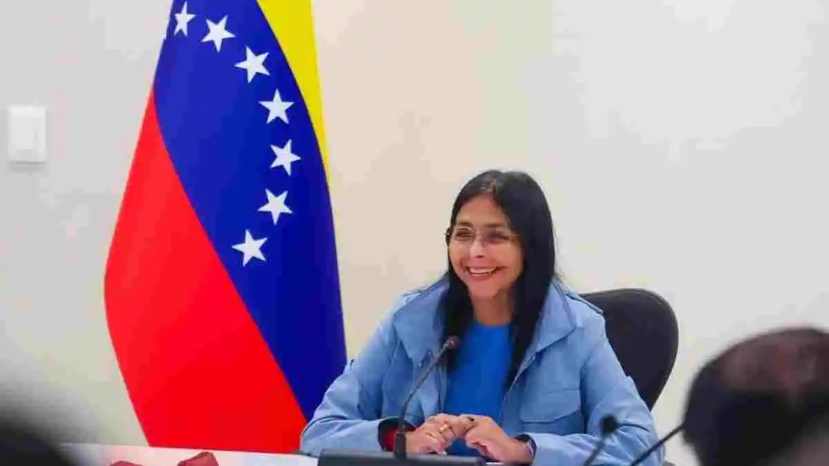 Wapres Venezuela Delcy Rodriguez Beber Motif Serangan AS