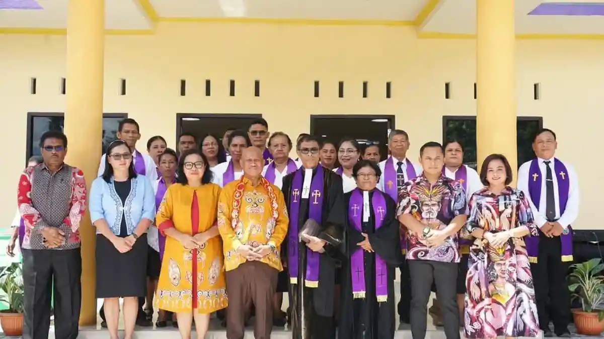 Pesan Bupati Biak saat Resmikan Gedung Serba Guna GKI Raja Damai Korem ...