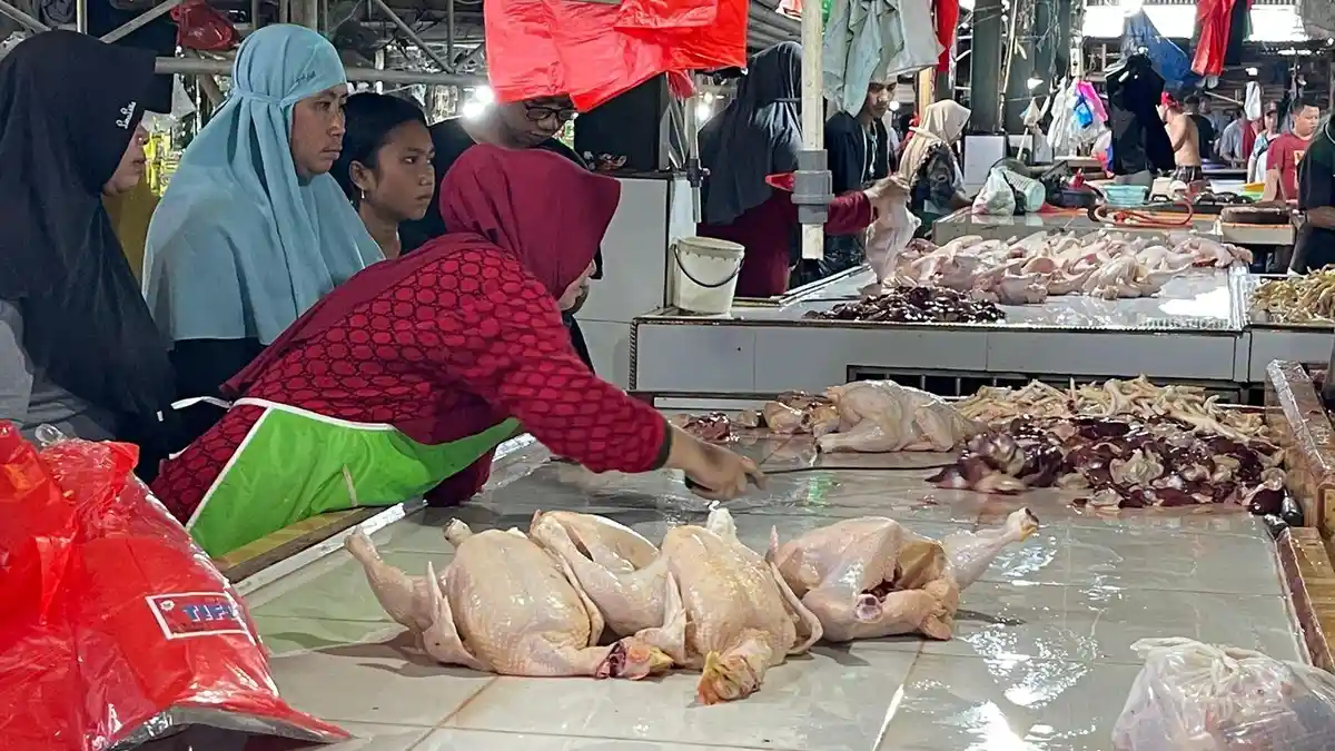 Segini Harga Daging Ayam dan Sapi di Pasar Winenet Bitung H-1 Hari Raya Idul Fitri 1444 Hijriah