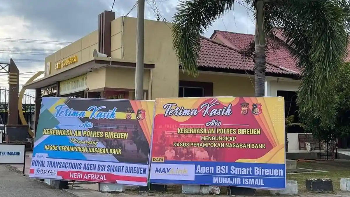 Polres Bireuen Dapat Kiriman Papan Bunga, Atas Keberhasilan Tangkap Perampok Uang Dayah Mudi Mesra