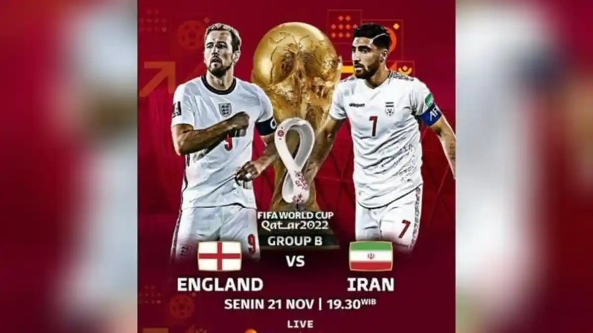 LIVE SCTV! Link TV Online Streaming Bola Timnas Inggris Vs Iran World Cup 2022 Hari ini, Kane Diuji