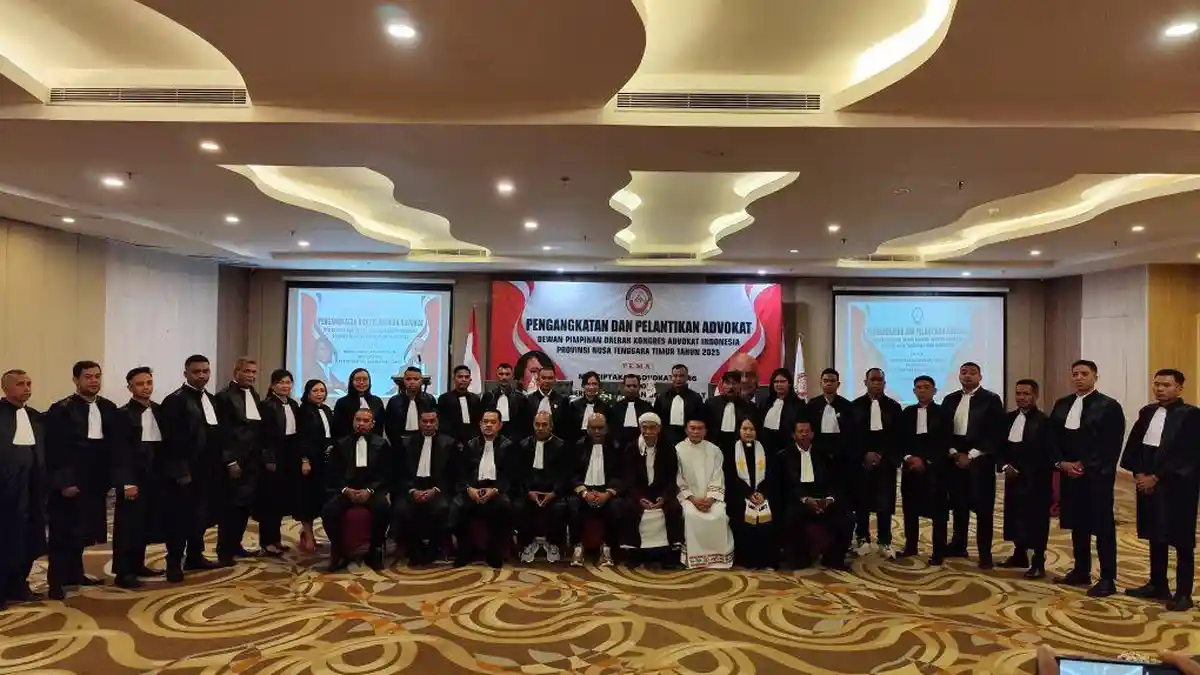 DPD KAI NTT Lantik 24 Advokat Baru, Pengurus Tekankan Hal Penting 