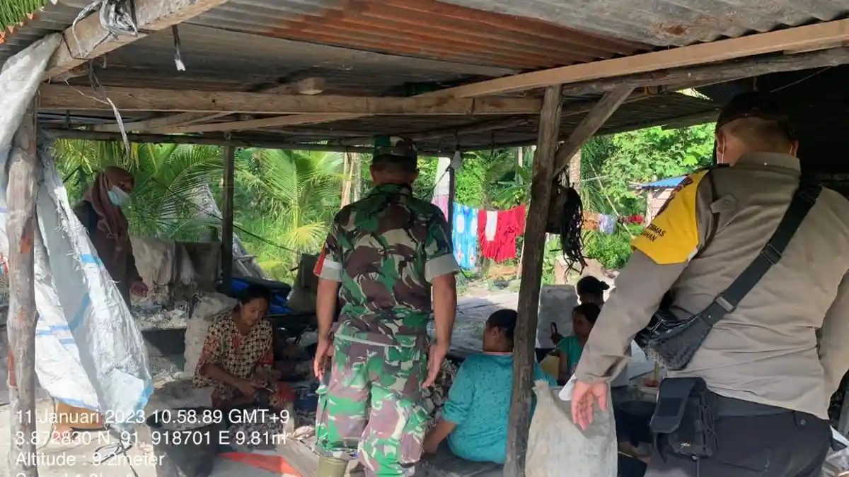 Sinergitas Bhabinkamtibmas Polsek Sei Kepayang dan Babinsa Kedekatan dengan Warga