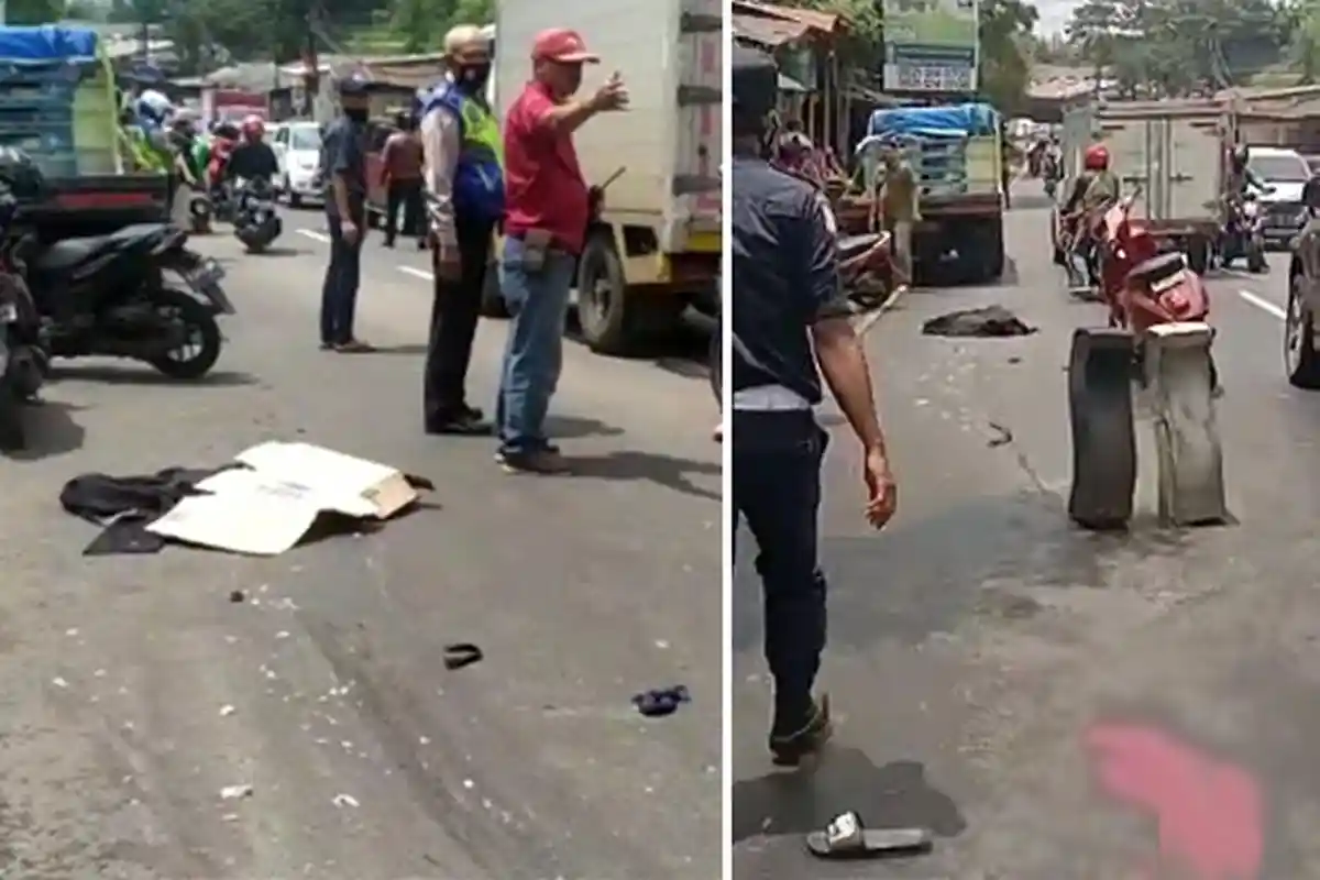 Kecelakaan Maut, Bayi dan Seorang Bocah Tewas Terlindas Truk, Ingat Bahaya Bonceng Anak di Motor
