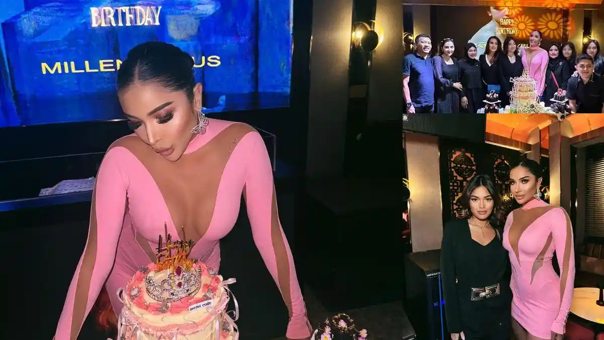 5 Potret Millen Cyrus Rayakan Ulang Tahun Bareng Queennara, Cetarnya Makeup Bold Keponakan Ashanty
