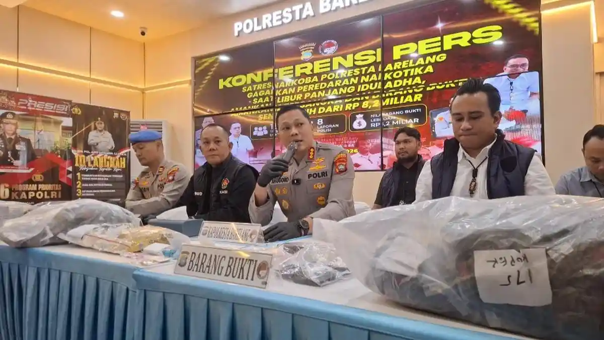 Polresta Barelang Bongkar Peredaran Narkoba Senilai Rp 8,2 Miliar di Batam