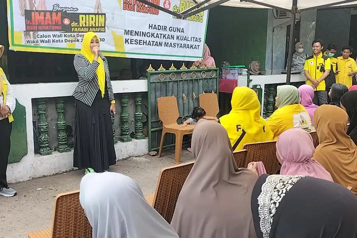 Ingin Kesehatan Warga Terjamin, Emak-emak di Sukamaju Depok Dukung Ririn Farabi A Rafiq
