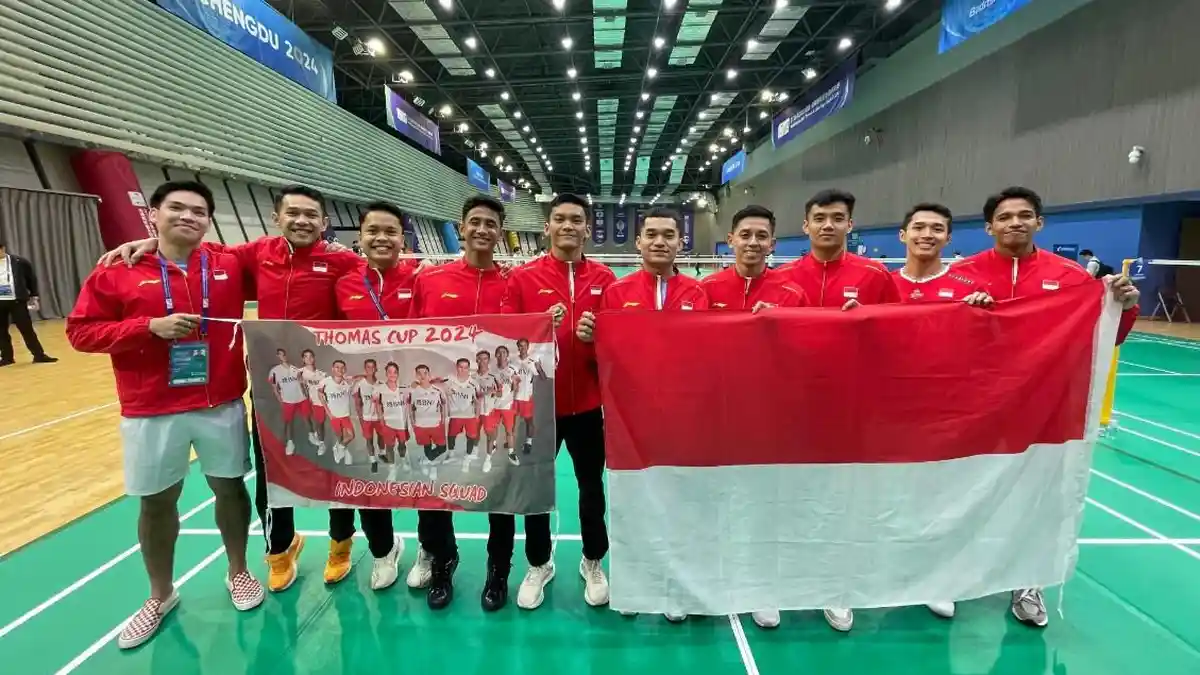 LINK Live Streaming Final Thomas Cup 2024 Indonesia vs China, Ginting Cs Berjuang Rebut Lagi Piala