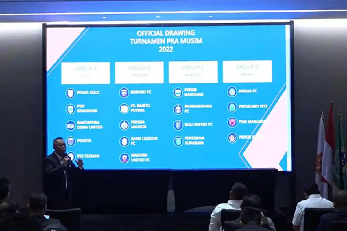 Pramusim Liga 1 2022 Digelar di 4 Kota, Ini Jadwal Piala Presiden 2022, Persib Bandung Grup Neraka