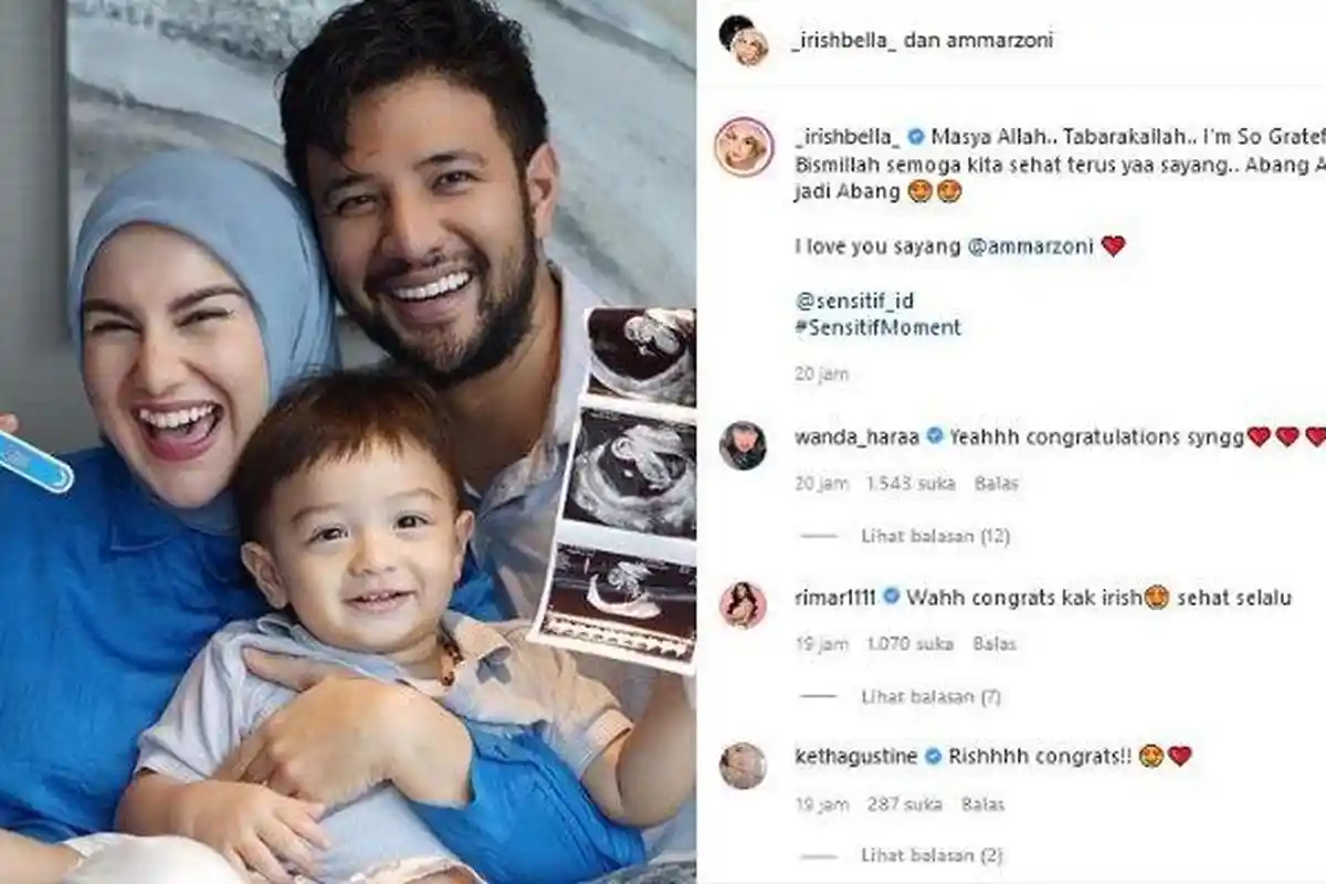 Irish Bella Umumkan Hamil Anak Kedua, yang Ngidam Justru Ammar Zoni