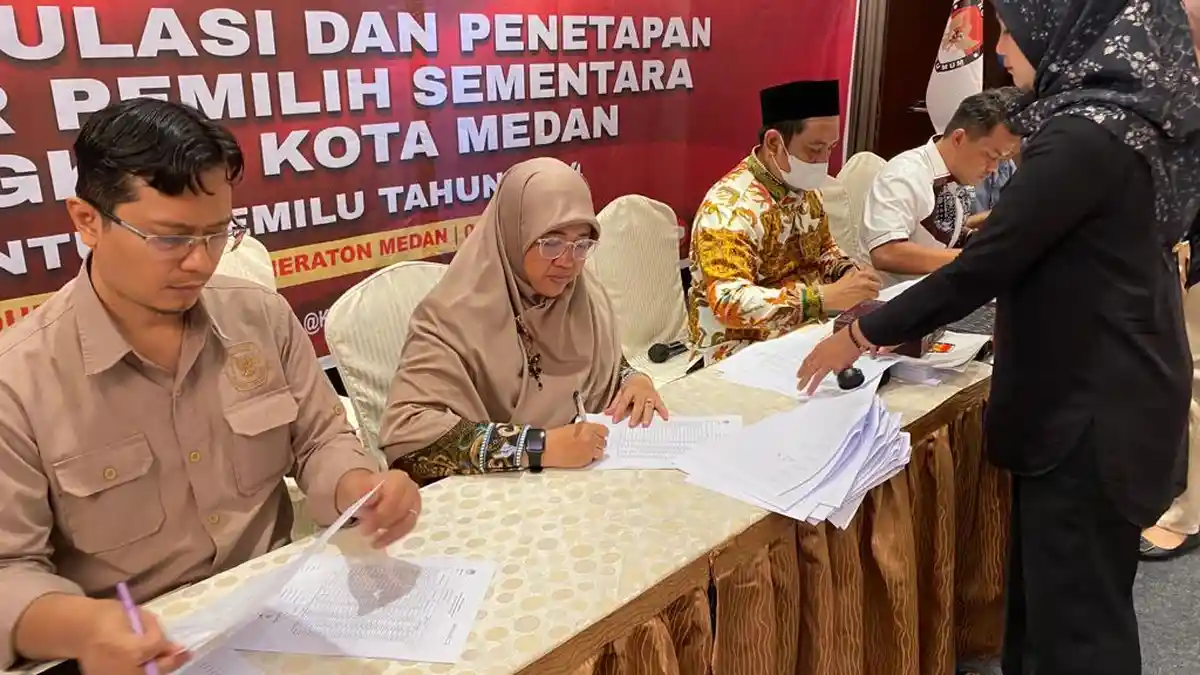 KPU Medan Sebut  Ada 1.874.899 Pemilih yang Terdata dalam DPS Pemilu 2024 Mendatang