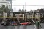 Puing-puing Sisa Kebakaran Rumah Pemukiman