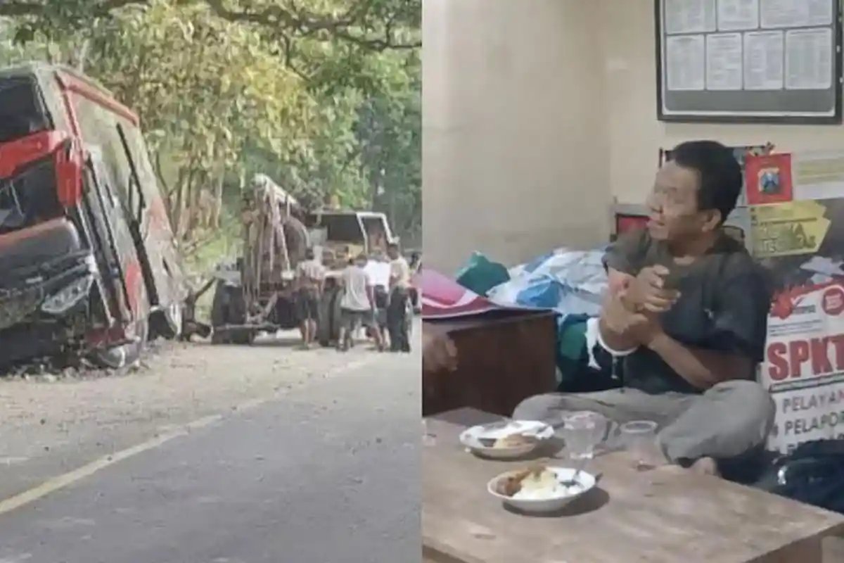 Sopir Bus Rombongan RS Bina Sehat Jember Pasrah Rem Blong, Perasaan Sudah Tak Enak